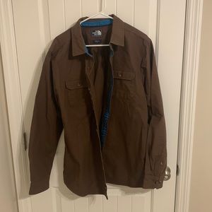 North face shirt. Brown